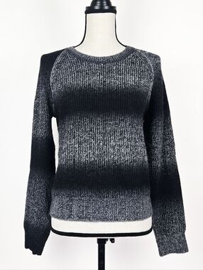 NWOT Bobi Black Gray and Black Ombre Sweater